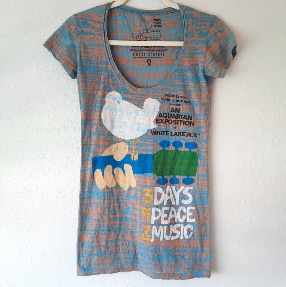 Woodstock Sheer Retro Tee S